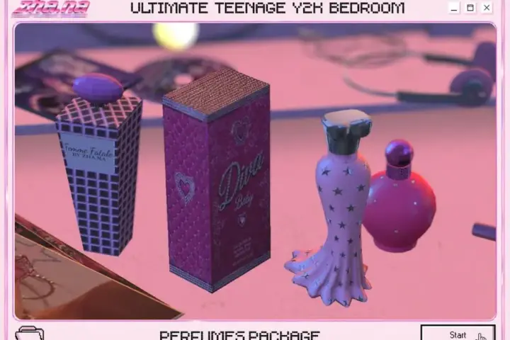 [Zha.na] Y2K Perfumes Clutter BSG