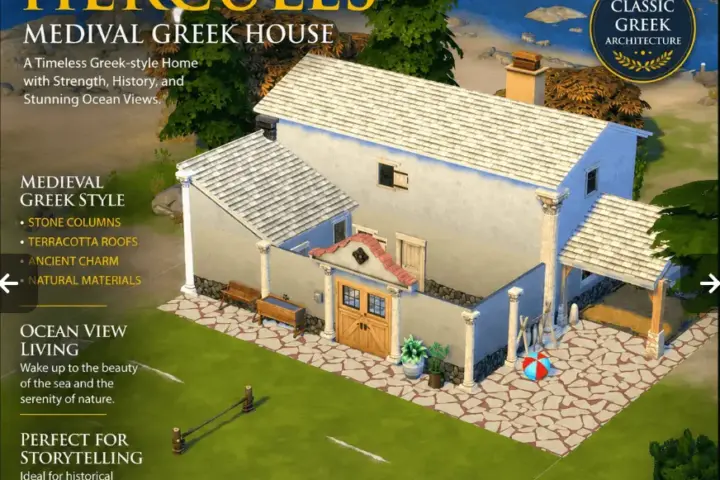Old Medieval Greek Style House