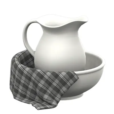 KHD Linen Pitcher