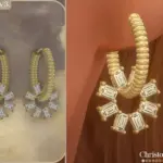Visage Earrings Set - Diamond Charm Hoops Earring Stack