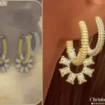 Visage Earrings Set - Diamond Charm Hoops Earring Stack