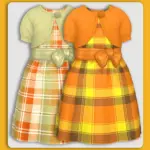 Toddler Fall Plaid Dresses