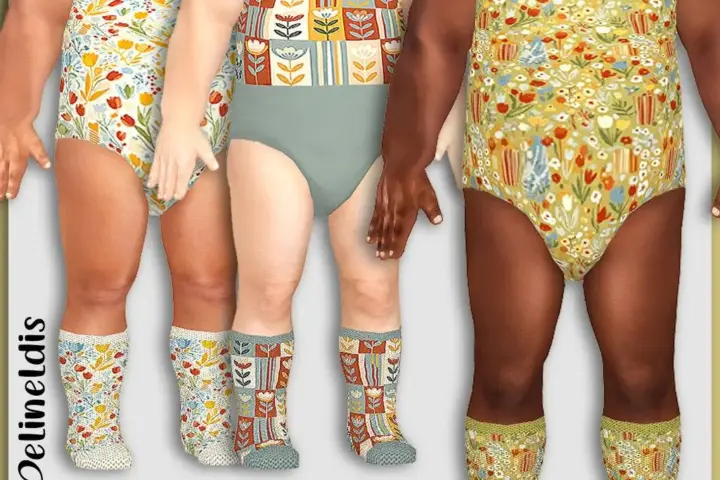 Infants Retro Floral Socks