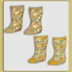 Infants Retro Floral Socks