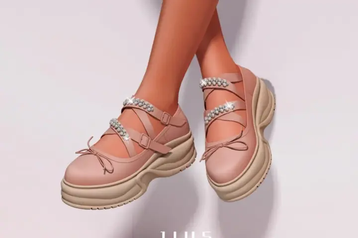Балетки на платформе Platform Ballerinas 01