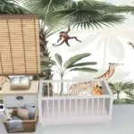 Kids Safari Mural wallpaper set