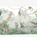 Kids Safari Mural wallpaper set
