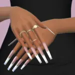 French Super long nails