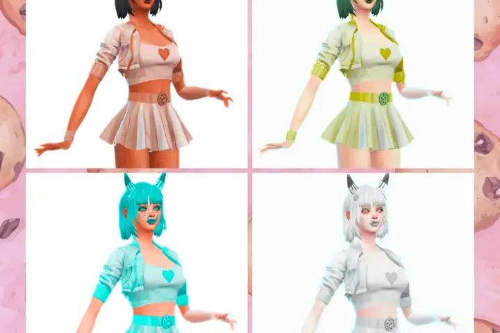 [JBTN] Milk & Cookie Monster Female Outfit