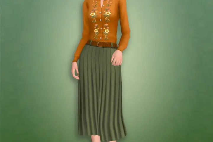 Bramblewood Pleated Skirt