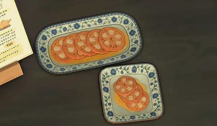 Glutinous Rice-Stuffed Lotus Root with Osmanthus_Custom Food Recipe