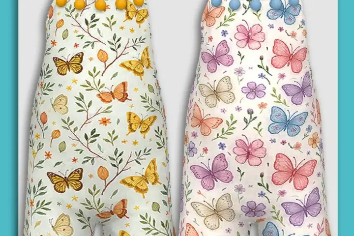 Toddler Cute Butterflies Playsuits