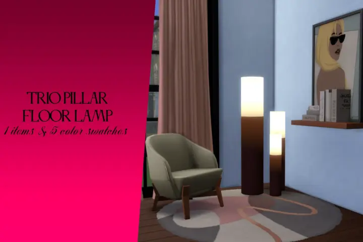 Trio Pillar Floor Lamp