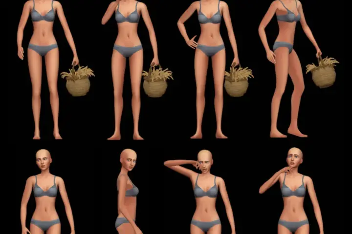 Wheat Basket Poses #1