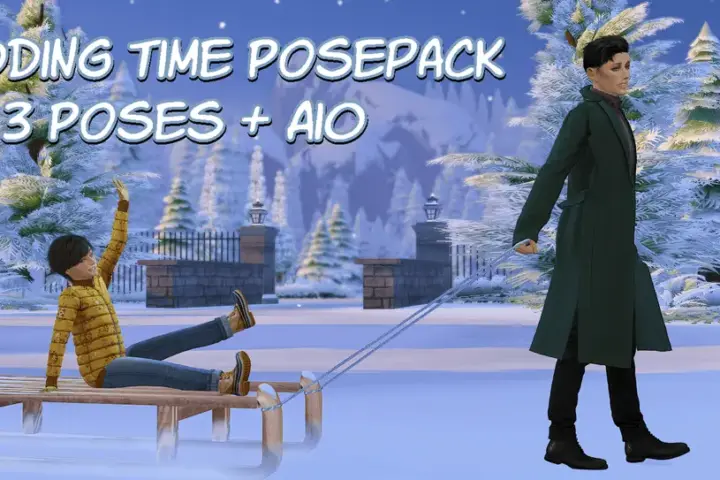 [F] Sledding Time Posepack
