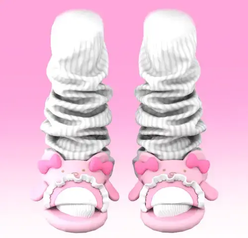 【 SUSHI77 】 S373 slippers+stacking socks