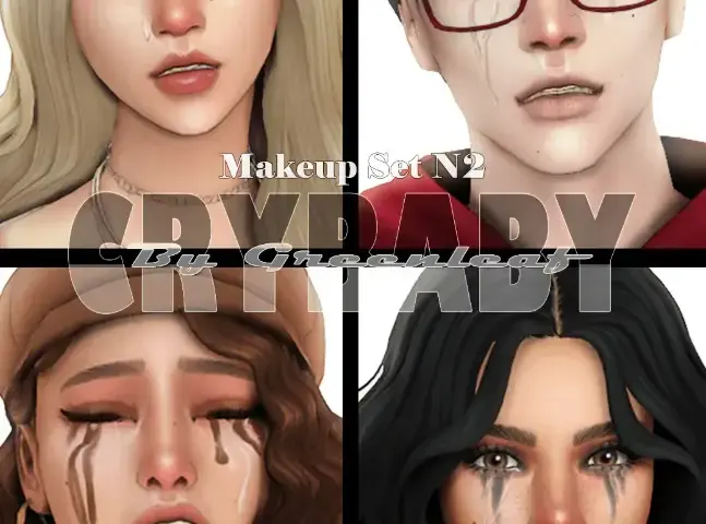 Сет для макияжа креатора Greenleaf - Crybaby Makeup Set N2