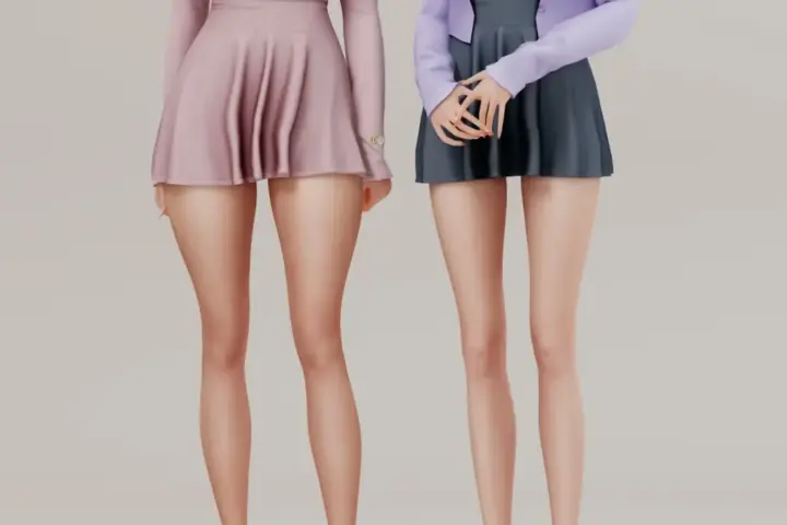 Shirred Mini Dress