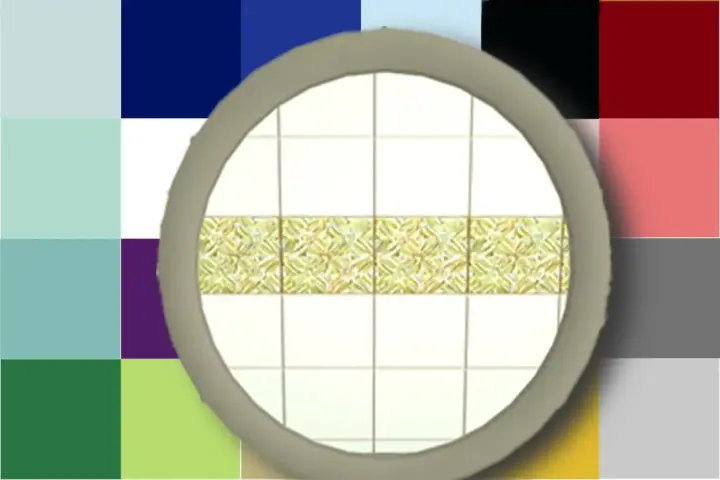 A round mirror