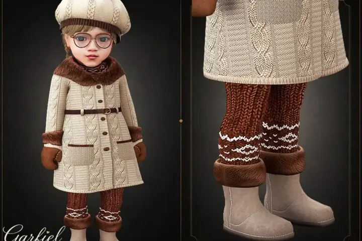 Infant - Cozy suede boots with soft faux fur cuffs