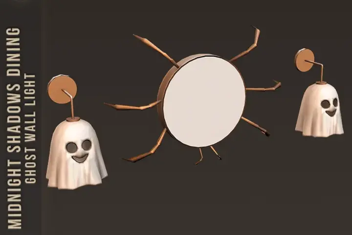 Midnight Shadows Dining – Ghost Wall Light