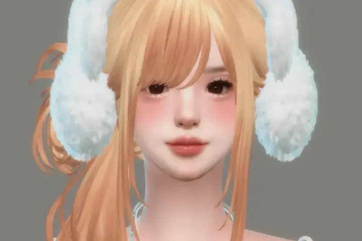 【DaLianMao】A04_Plush rabbit ear muffs