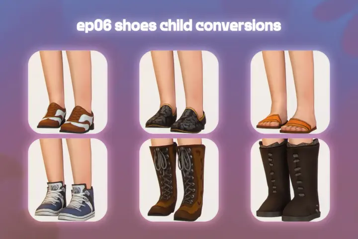 📑EP06 Shoes Child Conversions