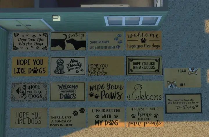 Doggie Welcome Mat Collection