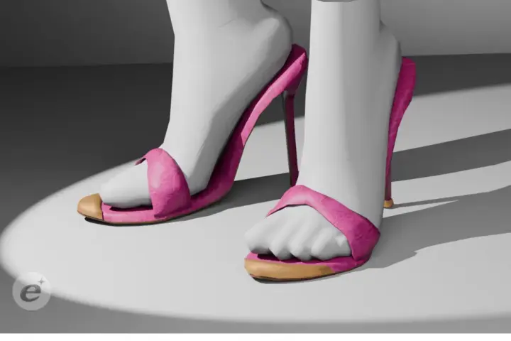 evixe - slim croc heels