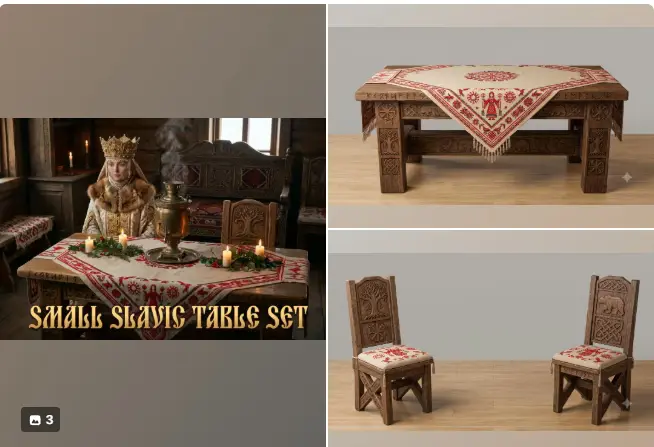 SLavic Table set - MalificentaCC