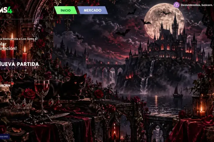 Vampire Dark Menu- Main Menu Override- lunicorn