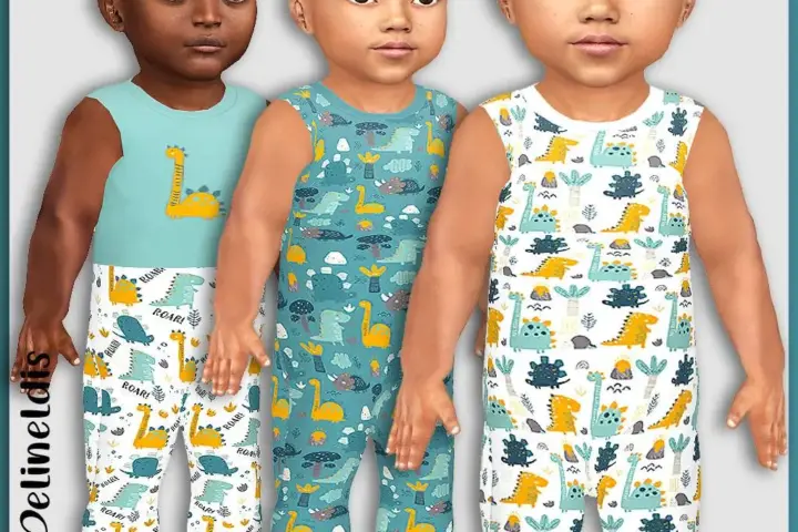 Infants Dino Fun Jumpsuits