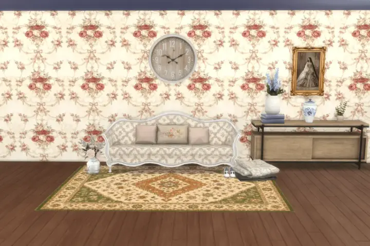 Rosewood Elegance vintage wallpaper
