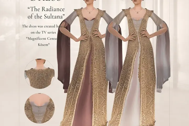 CC Historical Medieval Dress | Hande Sultan - Dress Sultana's Radiance