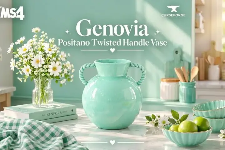 Genovia Positano Twisted Handle Vase