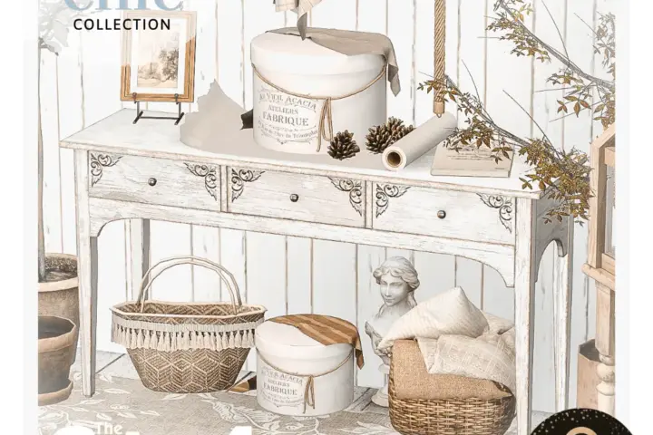 Sims4Luxury - Shabby Chic - Console table