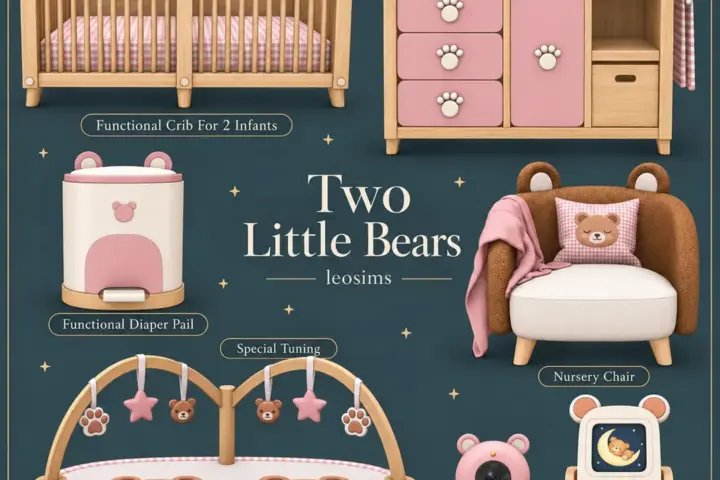 Two Little Bears - A Twin Nursery