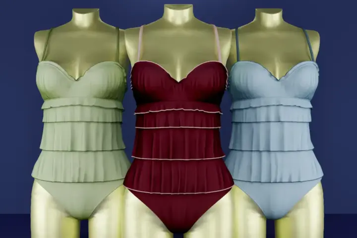 Juliette Ruffled Swimsuit Set