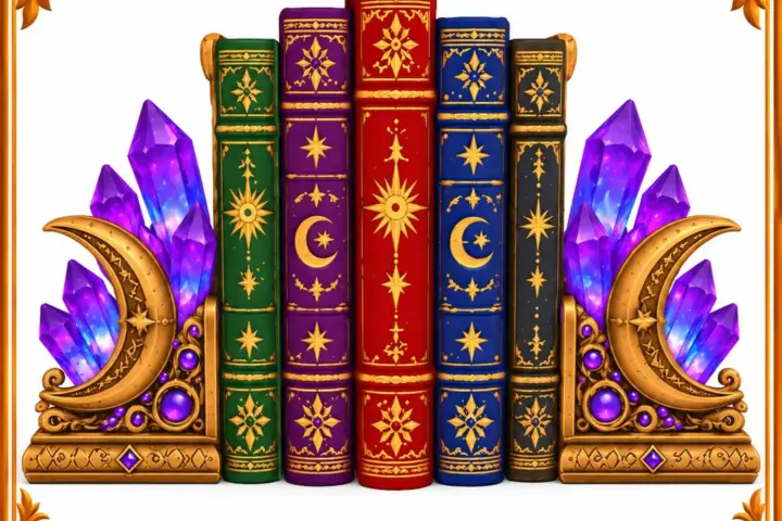 The Enchanted Moonstone Bookends - Heritagesimmer