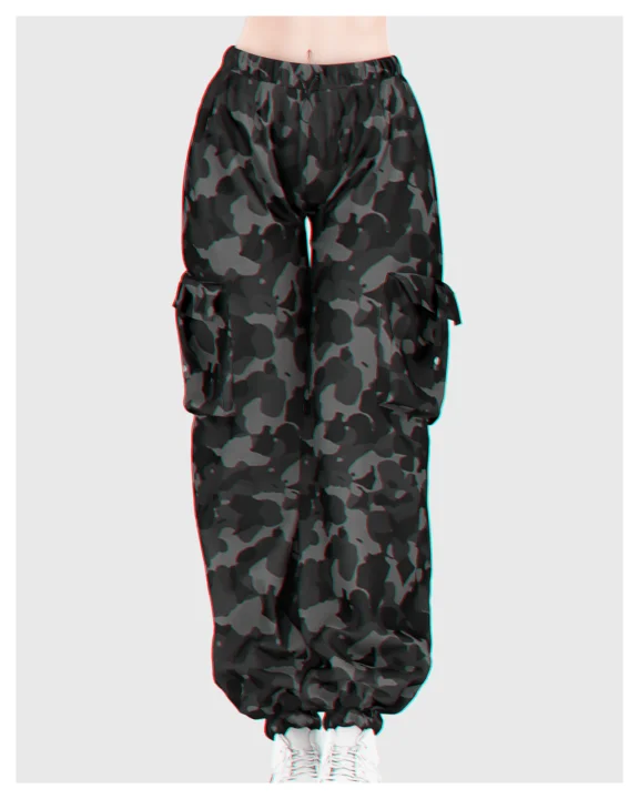 Twill Baggy Cargo Pants