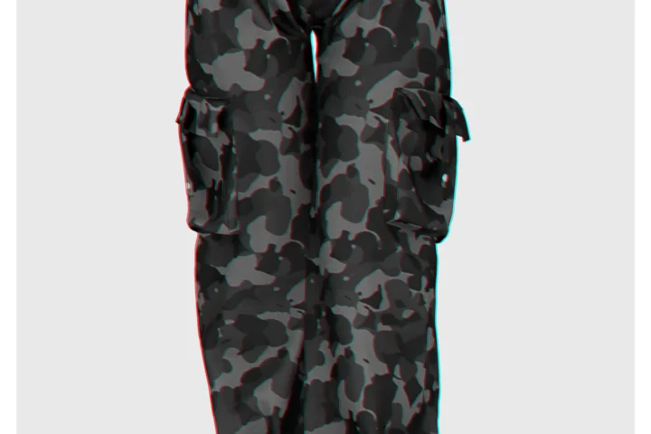 Twill Baggy Cargo Pants