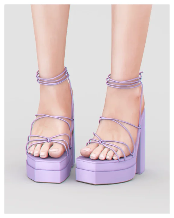 Emily Lace Up Heels