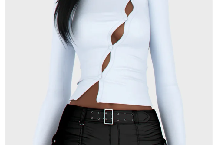 Vivienne Button Top