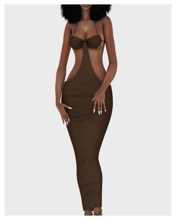 Jamila Backless Long Dress