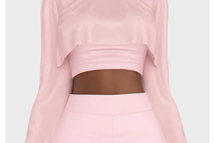 Crop Washed Sweatshirt ACC
