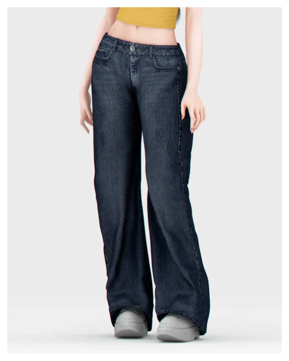 Low Rise Straight Jeans