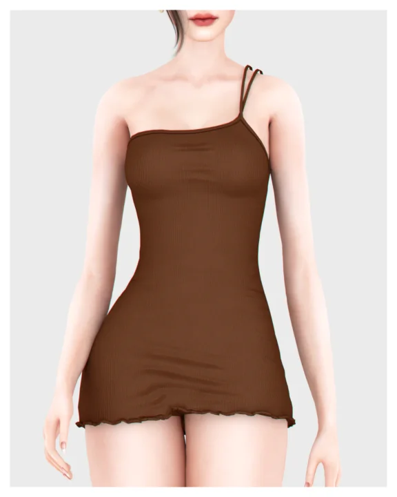 Louie One Shoulder Strap Dress