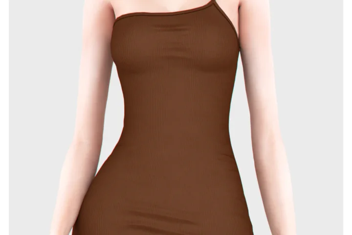 Louie One Shoulder Strap Dress