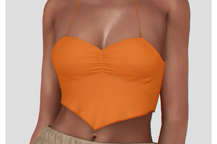 Gemma Neck Tie Crop Top