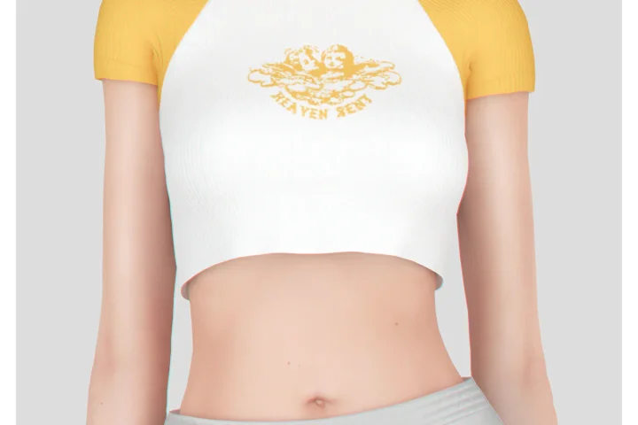 Crop Raglan Tee